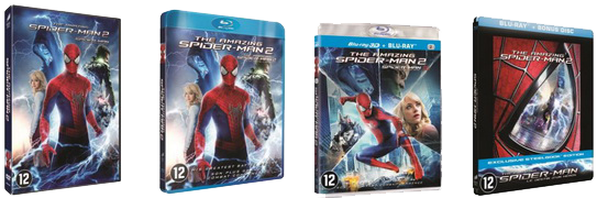 Amazin Spiderman 2 DVD & Blu-ray & Steelbook