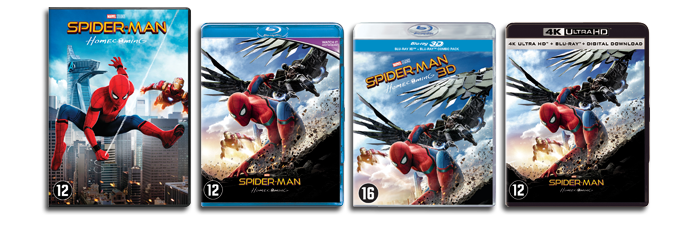 Spider-Man Homecoming DVD, Blu-ray UHD