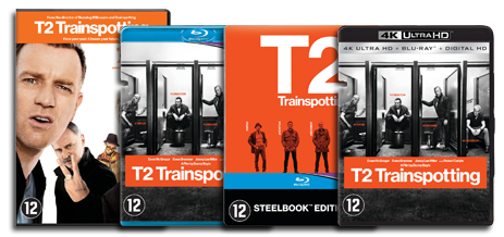 T2 Trainspotting DVD, Blu ray, UHD, Steelbook